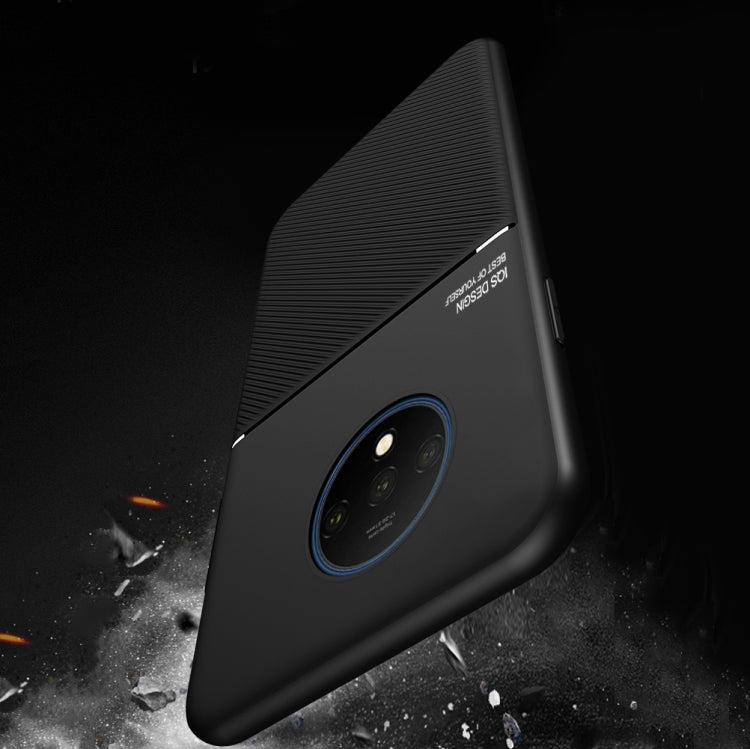For OnePlus 7T Pro Classic Tilt Strip Grain Magnetic Shockproof PC + TPU Case