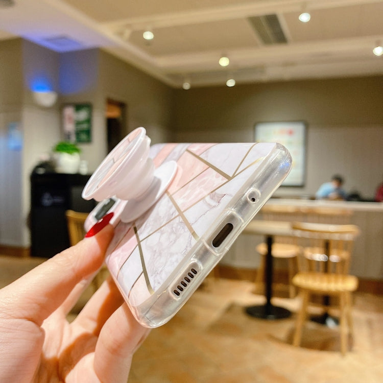 Marble Pattern Shockproof Protective Case with  Holder For Samsung Galaxy S20 FE