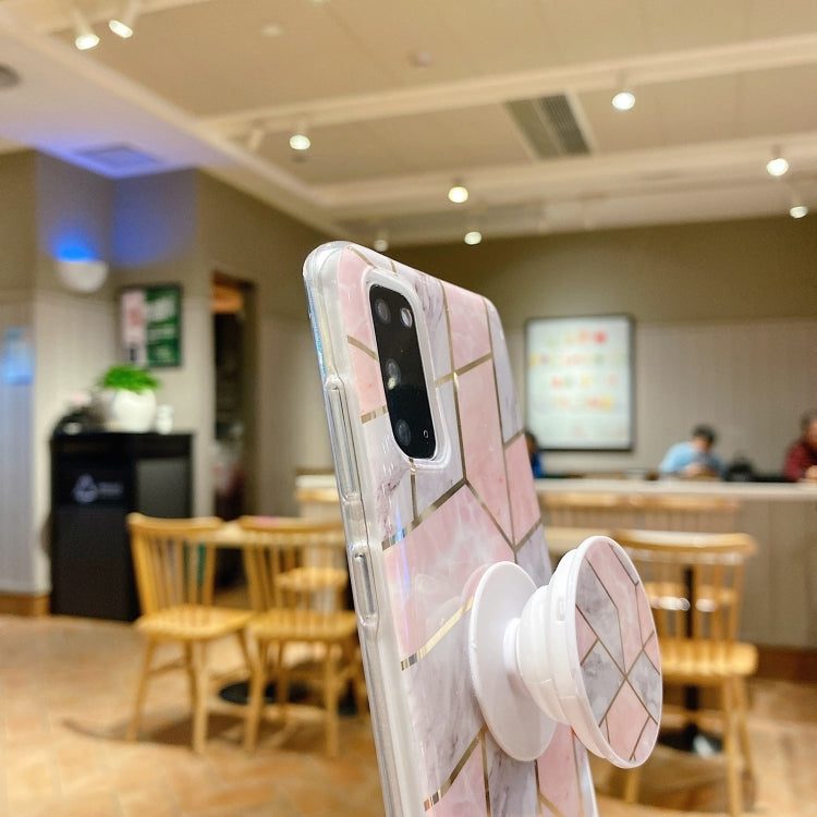 Marble Pattern Shockproof Protective Case with  Holder For Samsung Galaxy S20 FE