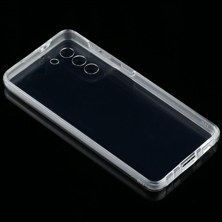 For Samsung Galaxy S21 5G PC+TPU Ultra-thin Double-sided Full Coverage Transparent Soft Case