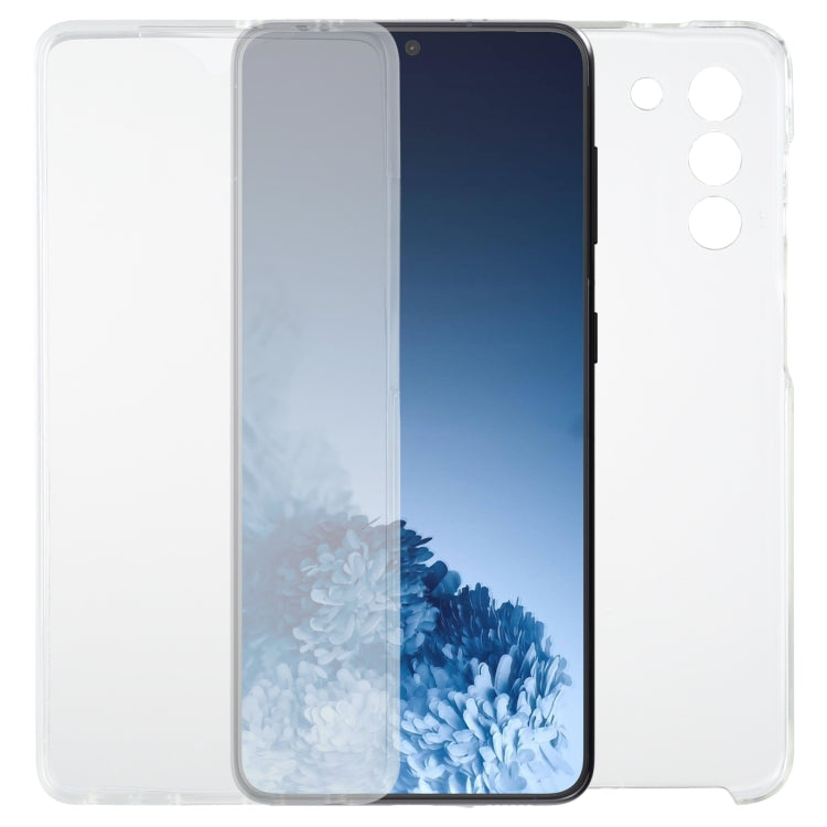 For Samsung Galaxy S21+ 5G PC+TPU Ultra-thin Double-sided Full Coverage Transparent Soft Case