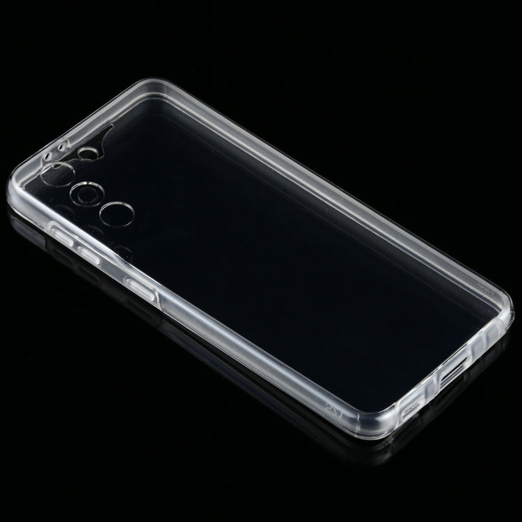 For Samsung Galaxy S21+ 5G PC+TPU Ultra-thin Double-sided Full Coverage Transparent Soft Case