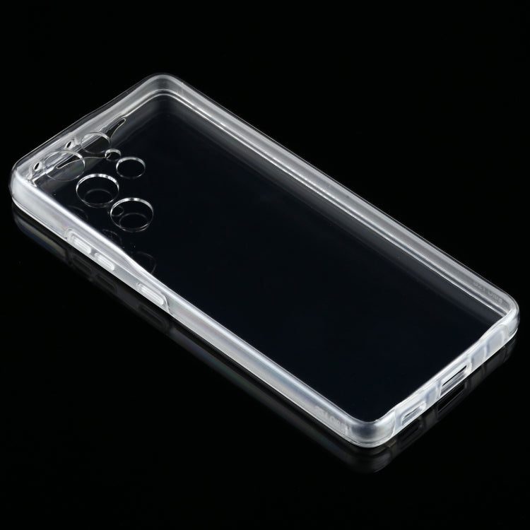 For Samsung Galaxy S21 Ultra 5G PC+TPU Ultra-thin Double-sided Full Coverage Transparent Soft Case