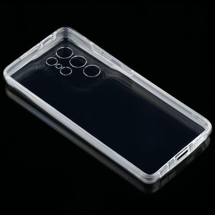 For Samsung Galaxy S21 Ultra 5G PC+TPU Ultra-thin Double-sided Full Coverage Transparent Soft Case
