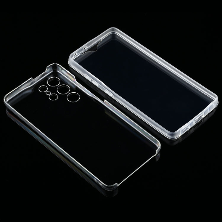 For Samsung Galaxy S21 Ultra 5G PC+TPU Ultra-thin Double-sided Full Coverage Transparent Soft Case