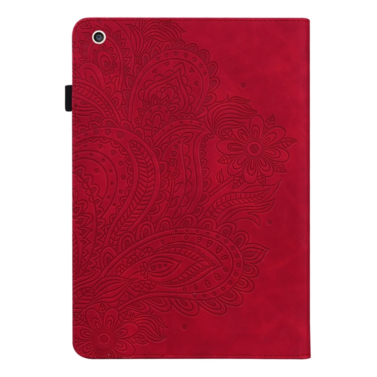 Peacock Embossed Pattern TPU + PU Horizontal Flip Leather Case with Holder & Card Slots & Wallet & Sleep / Wake-up Function For iPad mini (2019) / mini 4 / mini 3 / mini 2 / mini