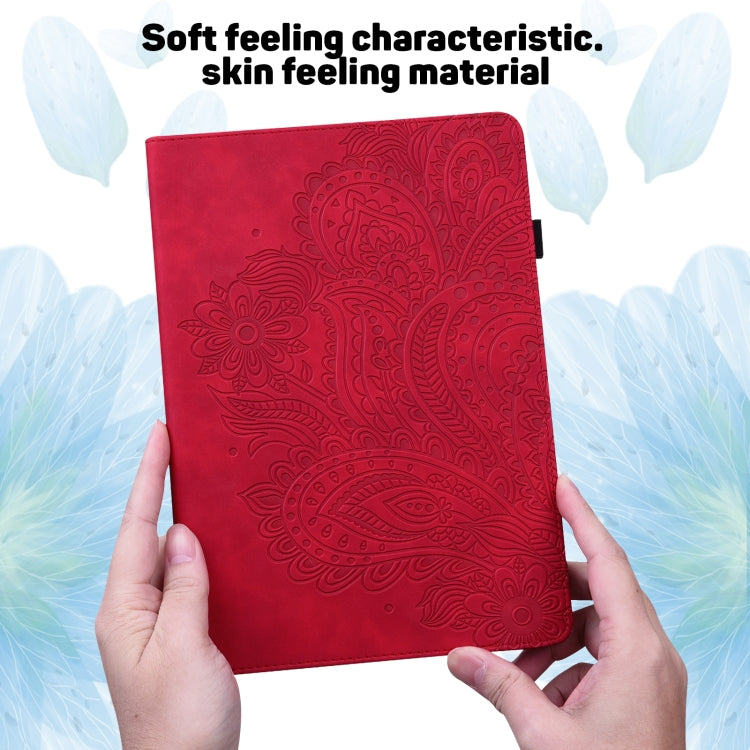Peacock Embossed Pattern TPU + PU Horizontal Flip Leather Case with Holder & Card Slots & Wallet & Sleep / Wake-up Function For iPad mini (2019) / mini 4 / mini 3 / mini 2 / mini