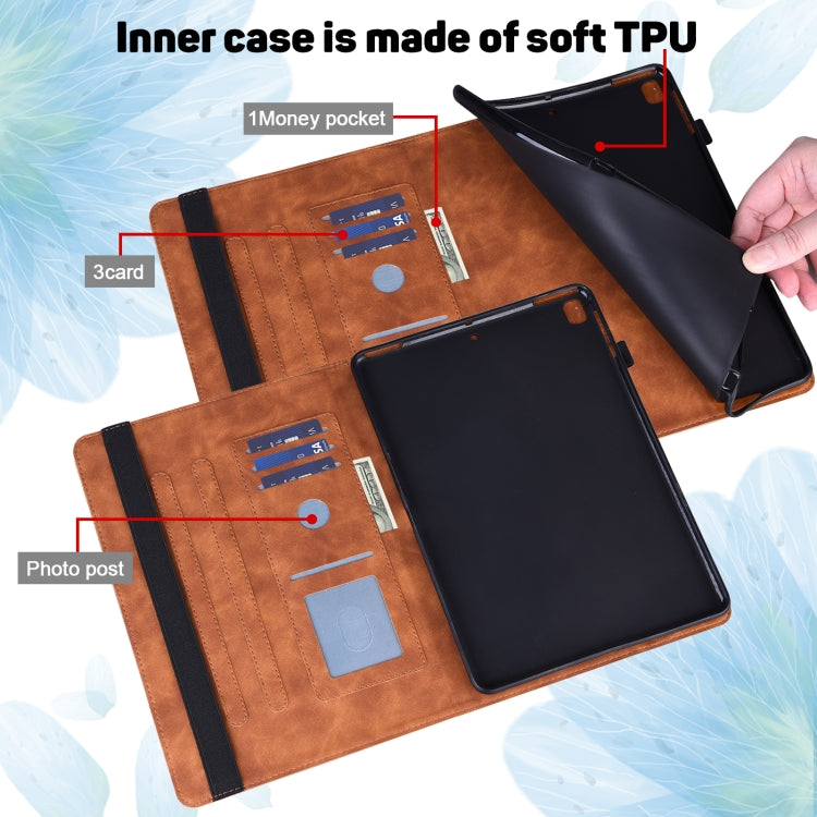 Peacock Embossed Pattern TPU + PU Horizontal Flip Leather Case with Holder & Card Slots & Wallet & Sleep / Wake-up Function For iPad mini (2019) / mini 4 / mini 3 / mini 2 / mini