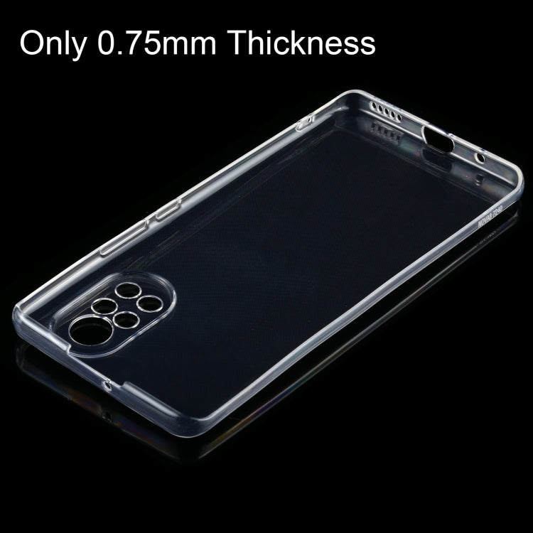 For Huawei Nova 8 0.75mm Ultra-thin Transparent TPU Soft Protective Case
