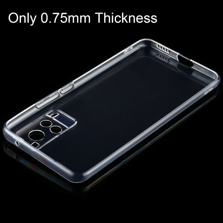 For vivo X60 0.75mm Ultra-thin Transparent TPU Soft Protective Case
