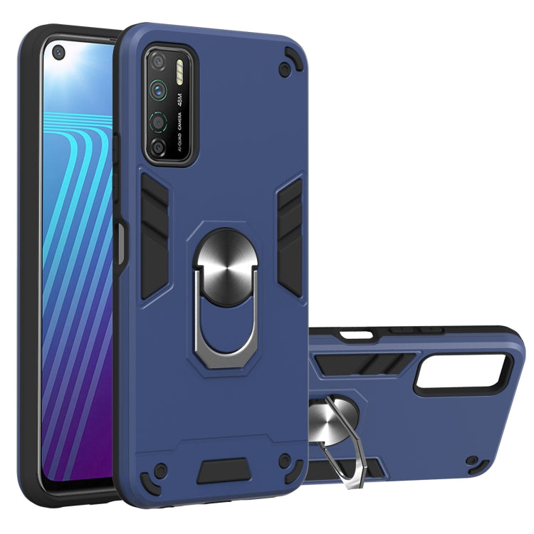 For Infinix Note 7 Lite Armour Series PC + TPU Protective Case with Ring Holder