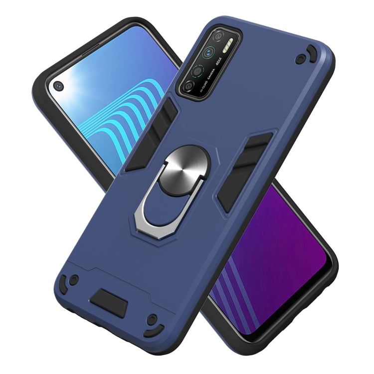 For Infinix Note 7 Lite Armour Series PC + TPU Protective Case with Ring Holder