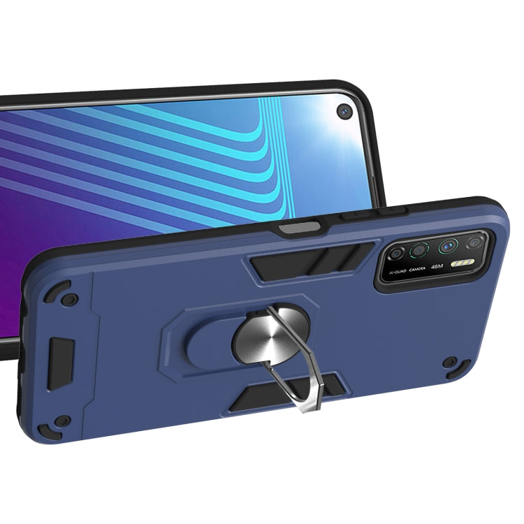 For Infinix Note 7 Lite Armour Series PC + TPU Protective Case with Ring Holder