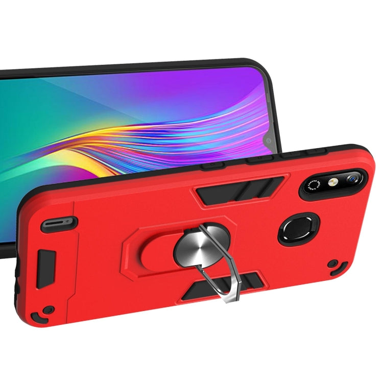 For Infinix X653 / Smart 4 Armour Series PC + TPU Protective Case with Ring Holder