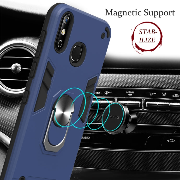 For Infinix X653 / Smart 4 Armour Series PC + TPU Protective Case with Ring Holder