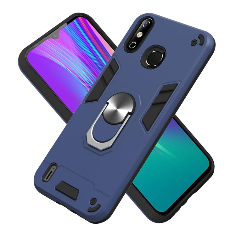 For Infinix X653 / Smart 4 Armour Series PC + TPU Protective Case with Ring Holder