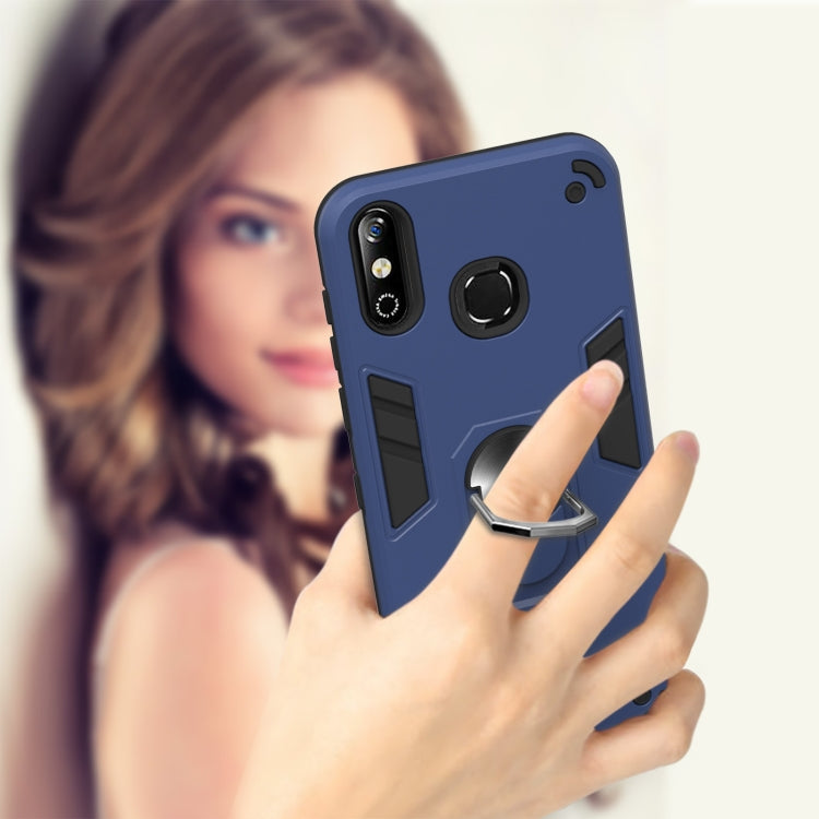 For Infinix X653 / Smart 4 Armour Series PC + TPU Protective Case with Ring Holder