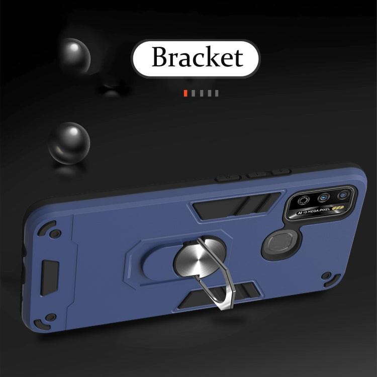 For Infinix X680 / Hot 9 Play Armour Series PC + TPU Protective Case with Ring Holder