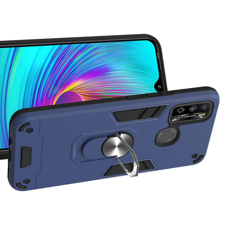 For Infinix X680 / Hot 9 Play Armour Series PC + TPU Protective Case with Ring Holder