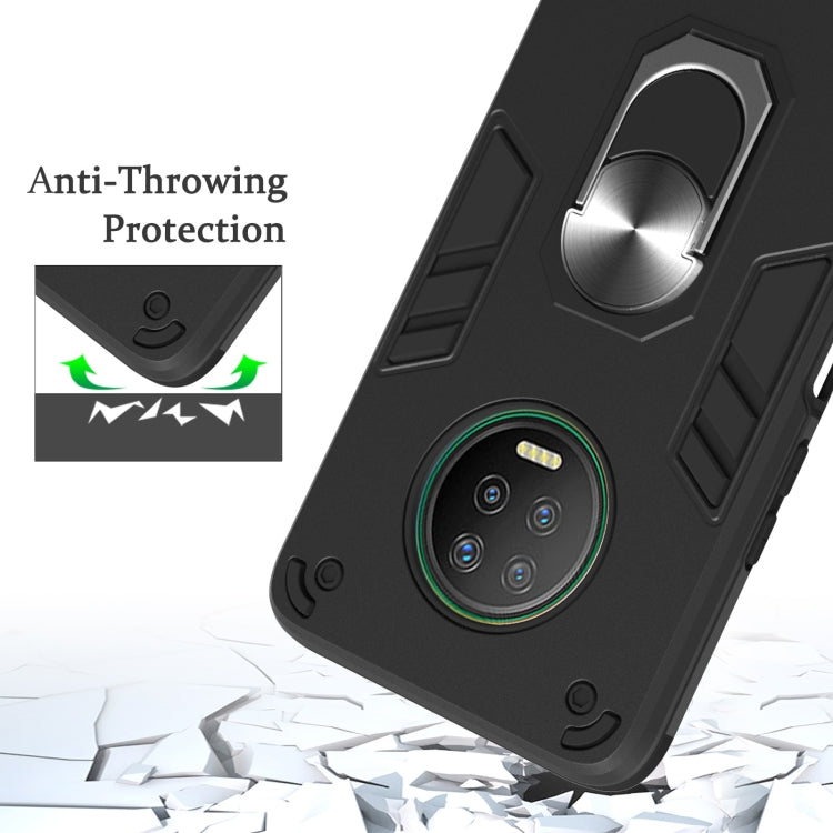 For Infinix X690 / Note 7 Armour Series PC + TPU Protective Case with Ring Holder