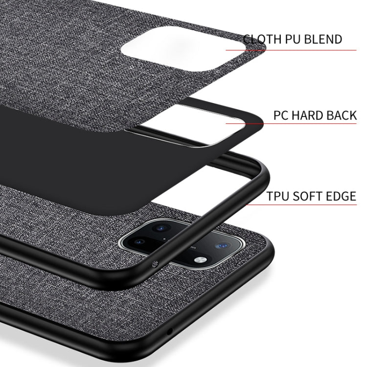 For OnePlus 8T Shockproof Cloth Texture PC + TPU Protective Case