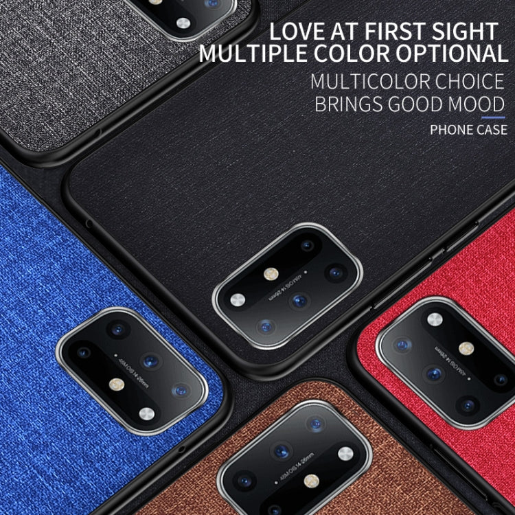 For OnePlus 8T Shockproof Cloth Texture PC + TPU Protective Case