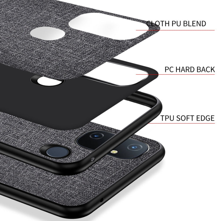 For OnePlus Nord N100 Shockproof Cloth Texture PC + TPU Protective Case