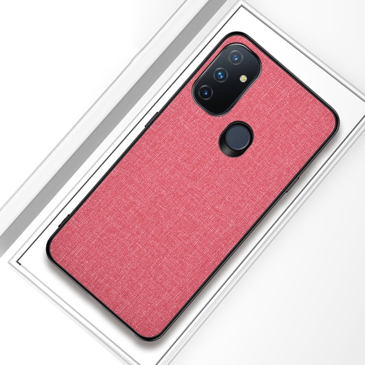 For OnePlus Nord N100 Shockproof Cloth Texture PC + TPU Protective Case