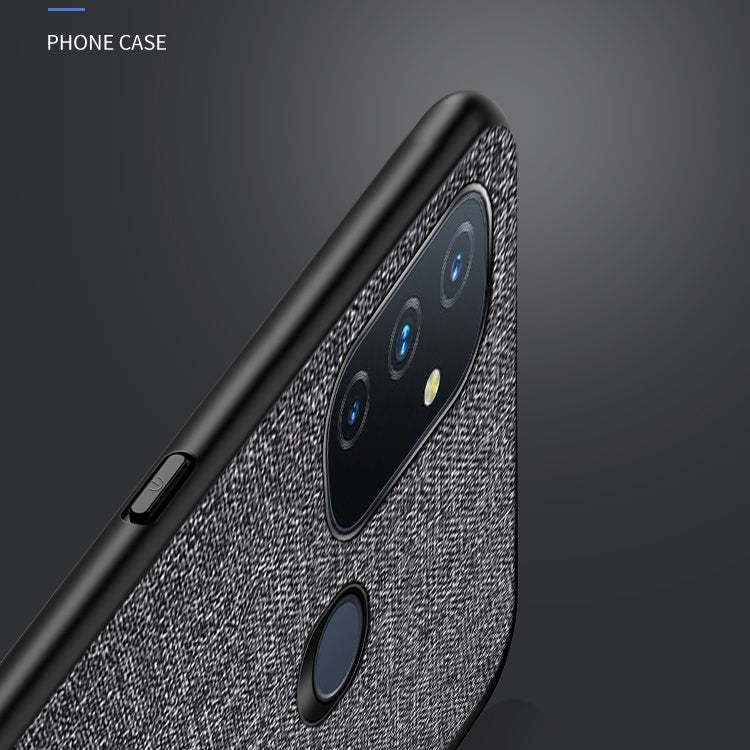For OnePlus Nord N100 Shockproof Cloth Texture PC + TPU Protective Case