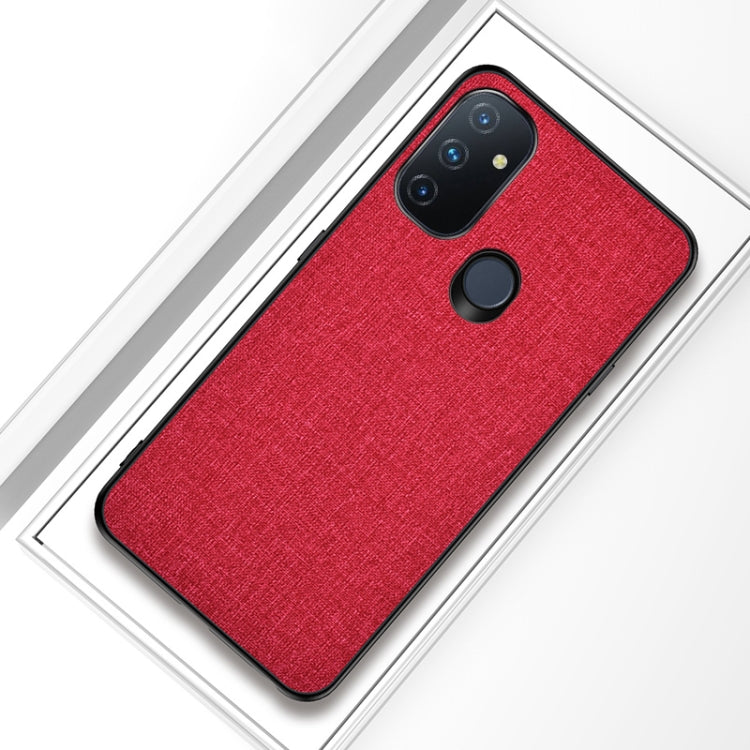 For OnePlus Nord N100 Shockproof Cloth Texture PC + TPU Protective Case