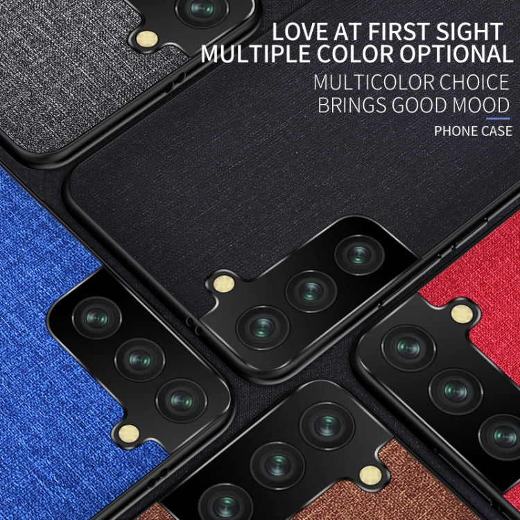 For Samsung Galaxy S21 5G Shockproof Cloth Texture PC + TPU Protective Case