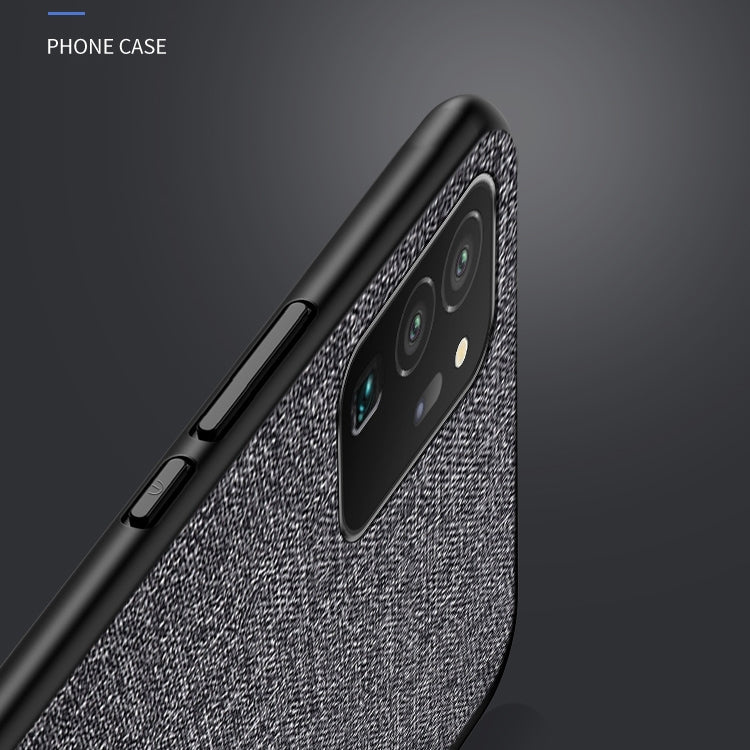 For Samsung Galaxy S21 Ultra 5G Shockproof Cloth Texture PC + TPU Protective Case