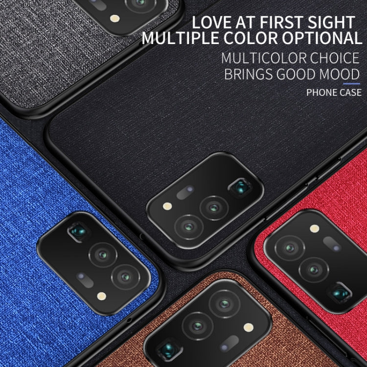 For Samsung Galaxy S21 Ultra 5G Shockproof Cloth Texture PC + TPU Protective Case