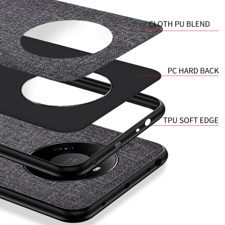 For Huawei Mate 40 Shockproof Cloth Texture PC + TPU Protective Case