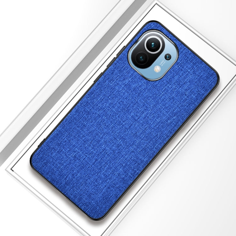 For Xiaomi Mi 11 Shockproof Cloth Texture PC + TPU Protective Case