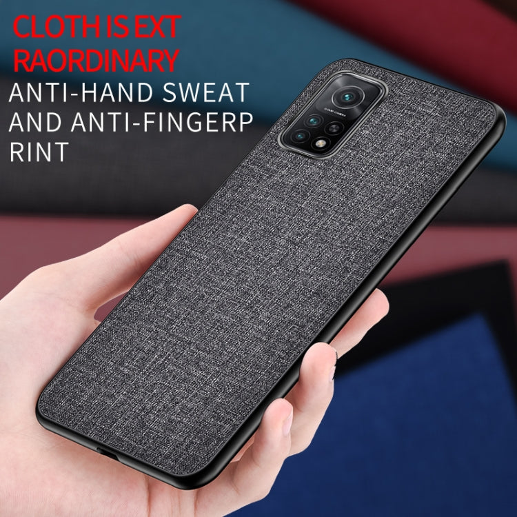 For Xiaomi Mi 10T 5G Shockproof Cloth Texture PC + TPU Protective Case