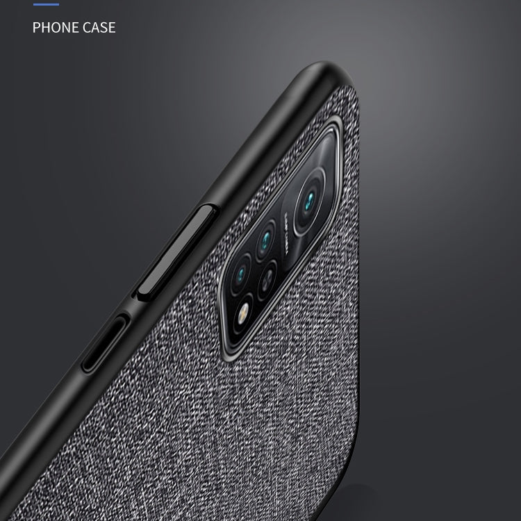 For Xiaomi Mi 10T Pro 5G Shockproof Cloth Texture PC + TPU Protective Case