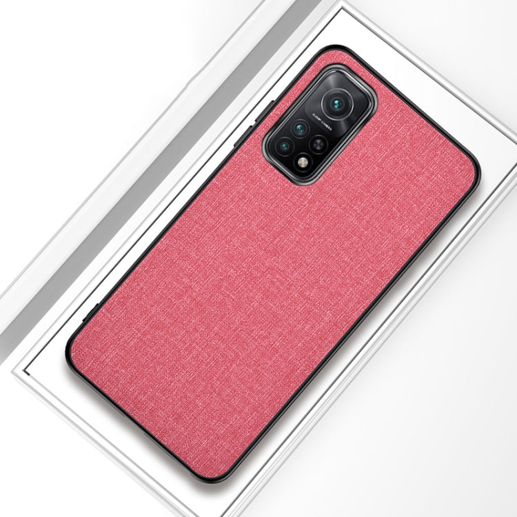 For Xiaomi Mi 10T Pro 5G Shockproof Cloth Texture PC + TPU Protective Case