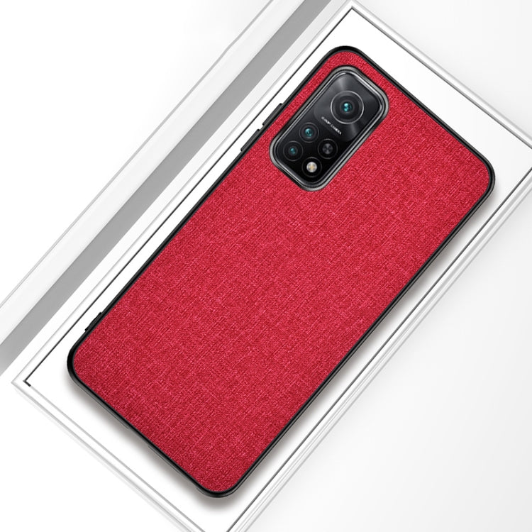 For Xiaomi Mi 10T Pro 5G Shockproof Cloth Texture PC + TPU Protective Case