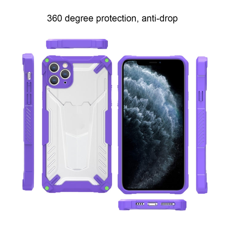 For iPhone 12 mini Four-corner Airbag Shockproof TPU + Semi Transparent PC Case