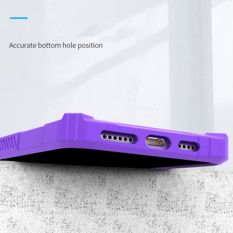 For iPhone 11 Pro Max Four-corner Airbag Shockproof TPU + Semi Transparent PC Case