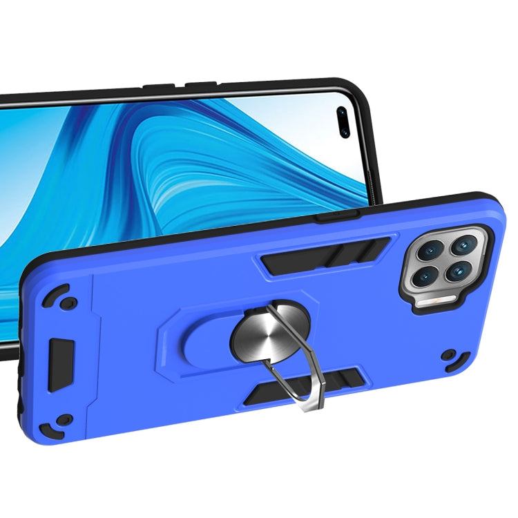 For OPPO F17 Pro / A93 / Reno4 Lite / Reno4 F Armour Series PC + TPU Protective Case with Ring Holder