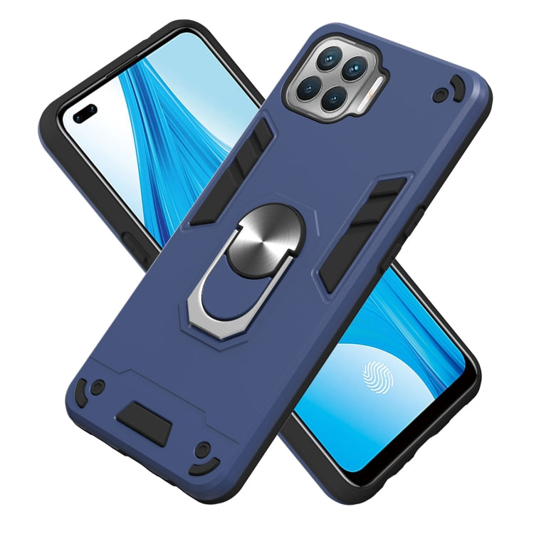 For OPPO F17 Pro / A93 / Reno4 Lite / Reno4 F Armour Series PC + TPU Protective Case with Ring Holder