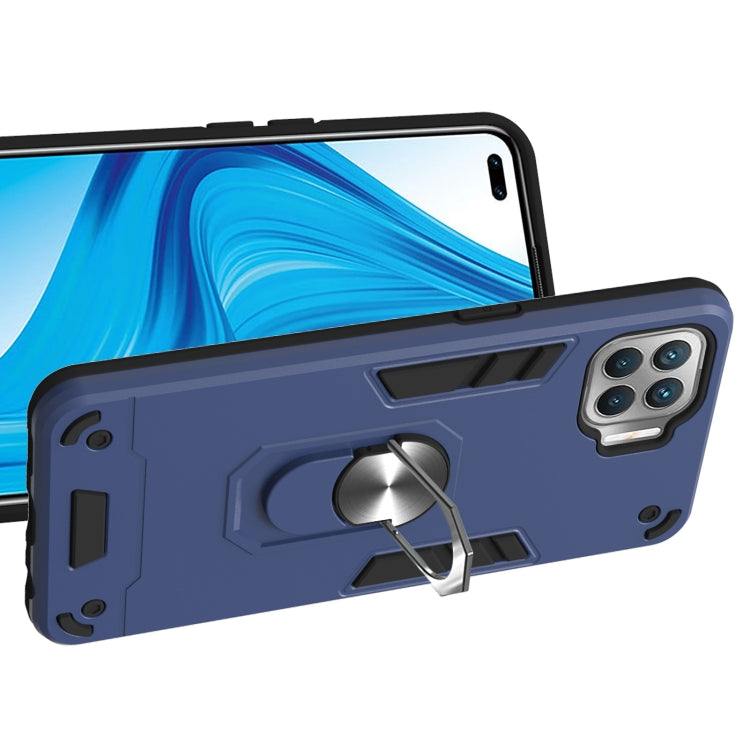 For OPPO F17 Pro / A93 / Reno4 Lite / Reno4 F Armour Series PC + TPU Protective Case with Ring Holder