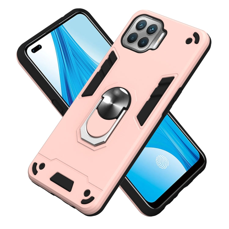 For OPPO F17 Pro / A93 / Reno4 Lite / Reno4 F Armour Series PC + TPU Protective Case with Ring Holder