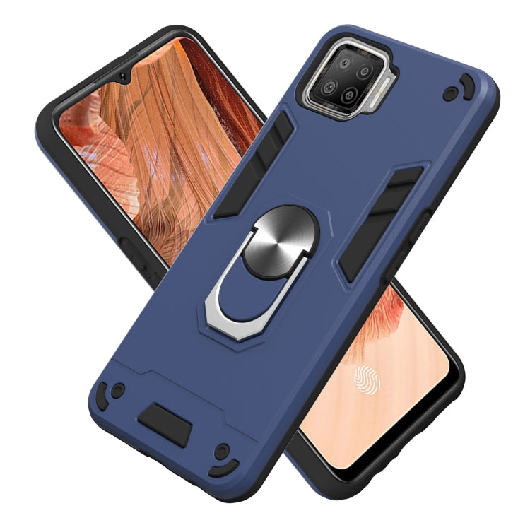 For OPPO F17 / A73 2020 Armour Series PC + TPU Protective Case with Ring Holder