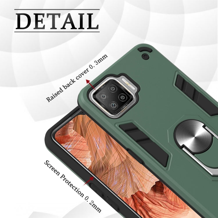 For OPPO F17 / A73 2020 Armour Series PC + TPU Protective Case with Ring Holder