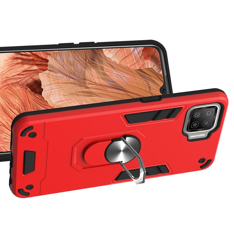 For OPPO F17 / A73 2020 Armour Series PC + TPU Protective Case with Ring Holder