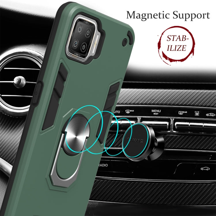 For OPPO F17 / A73 2020 Armour Series PC + TPU Protective Case with Ring Holder