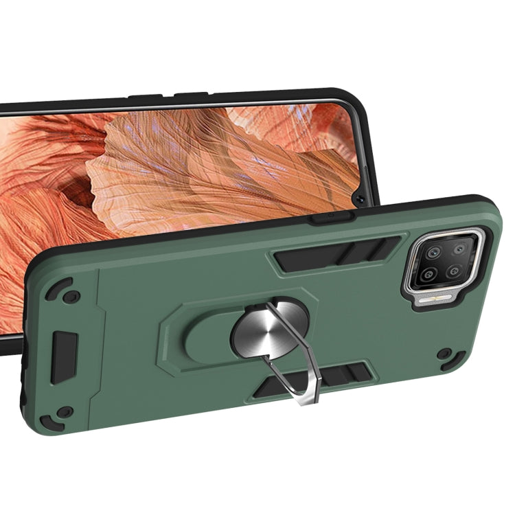 For OPPO F17 / A73 2020 Armour Series PC + TPU Protective Case with Ring Holder